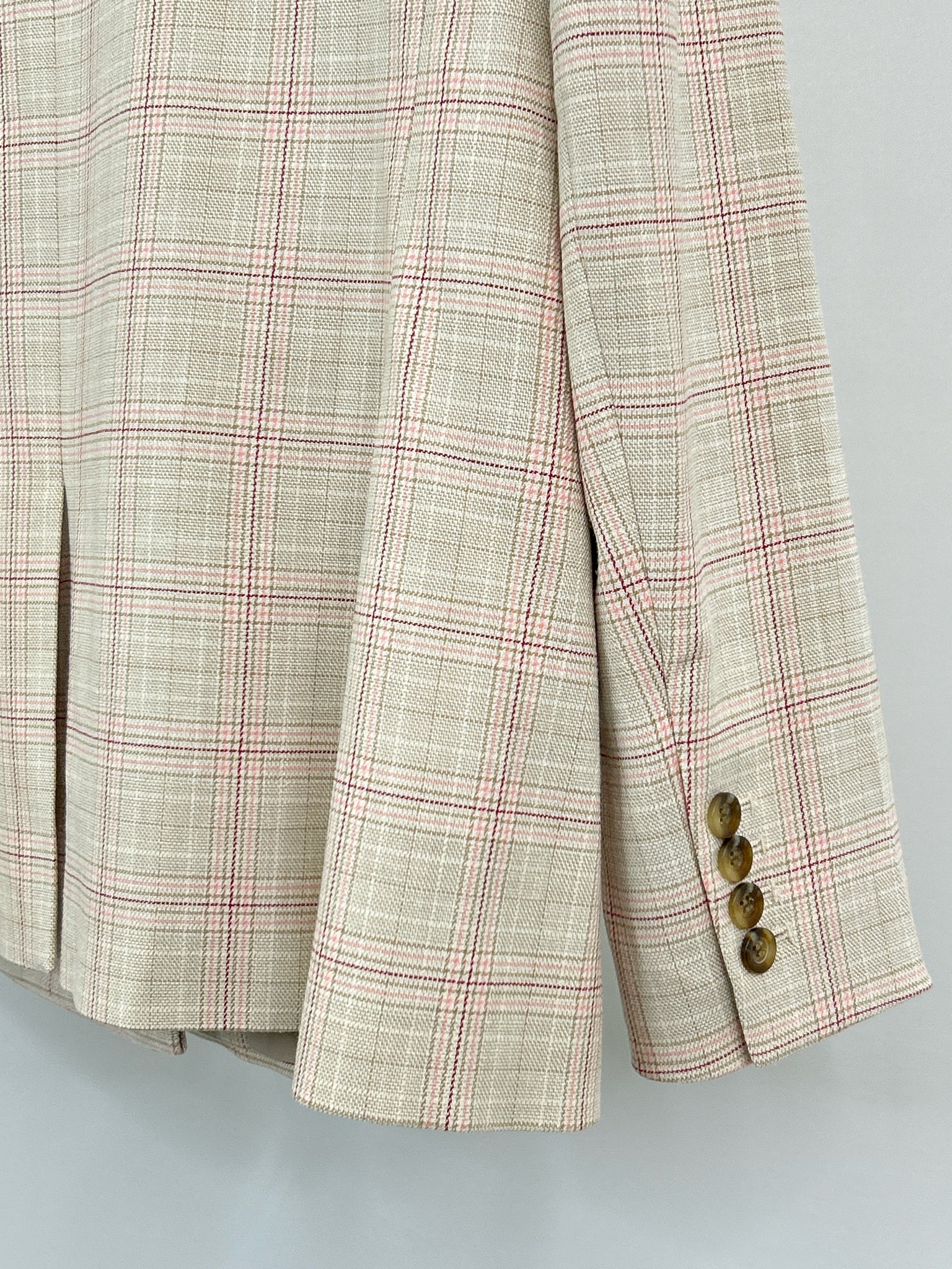 ANN TAYLOR Size 14 Beige Print Women Blazer