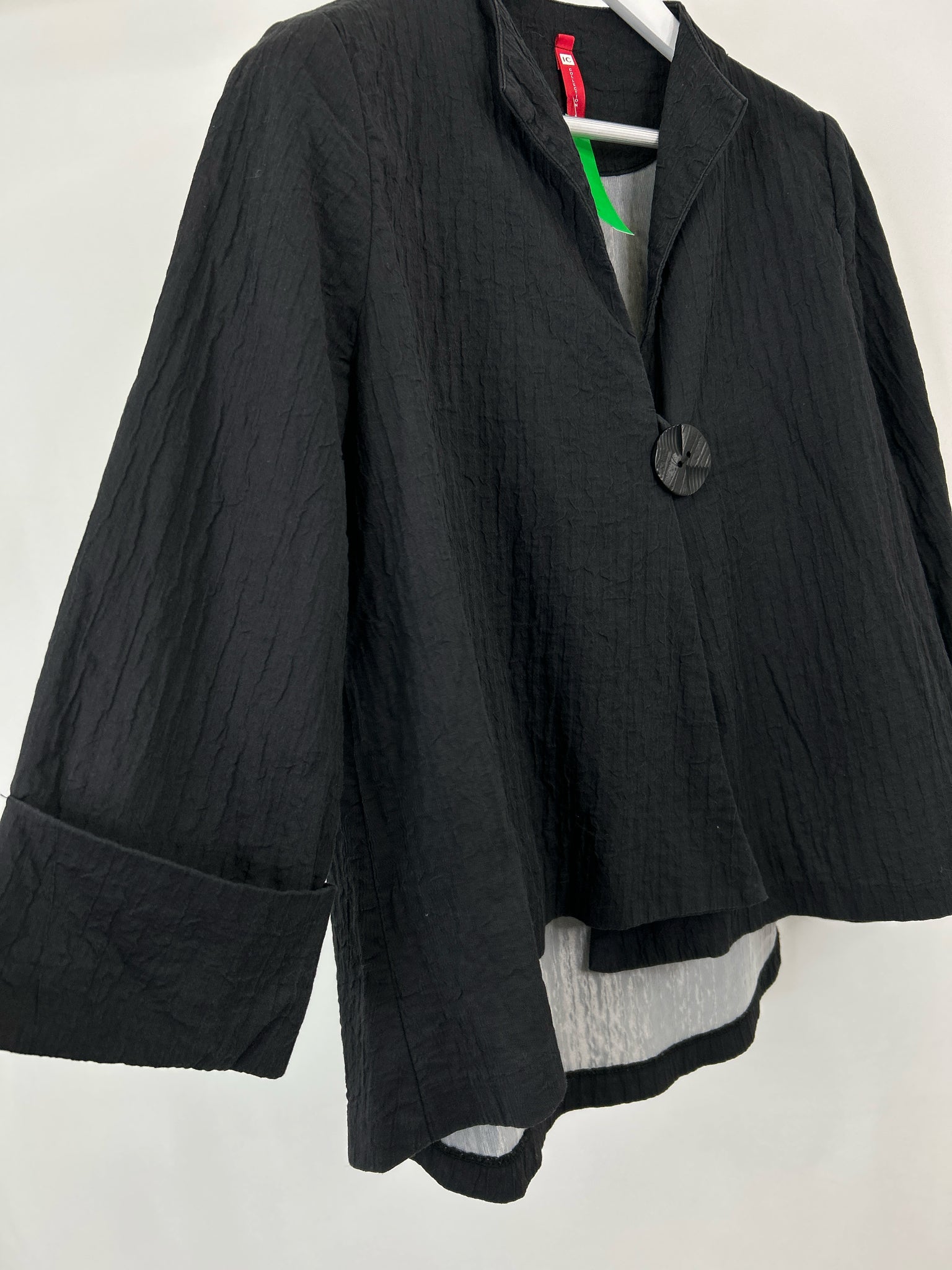 IC COLLECTION Size L Black Women Jacket