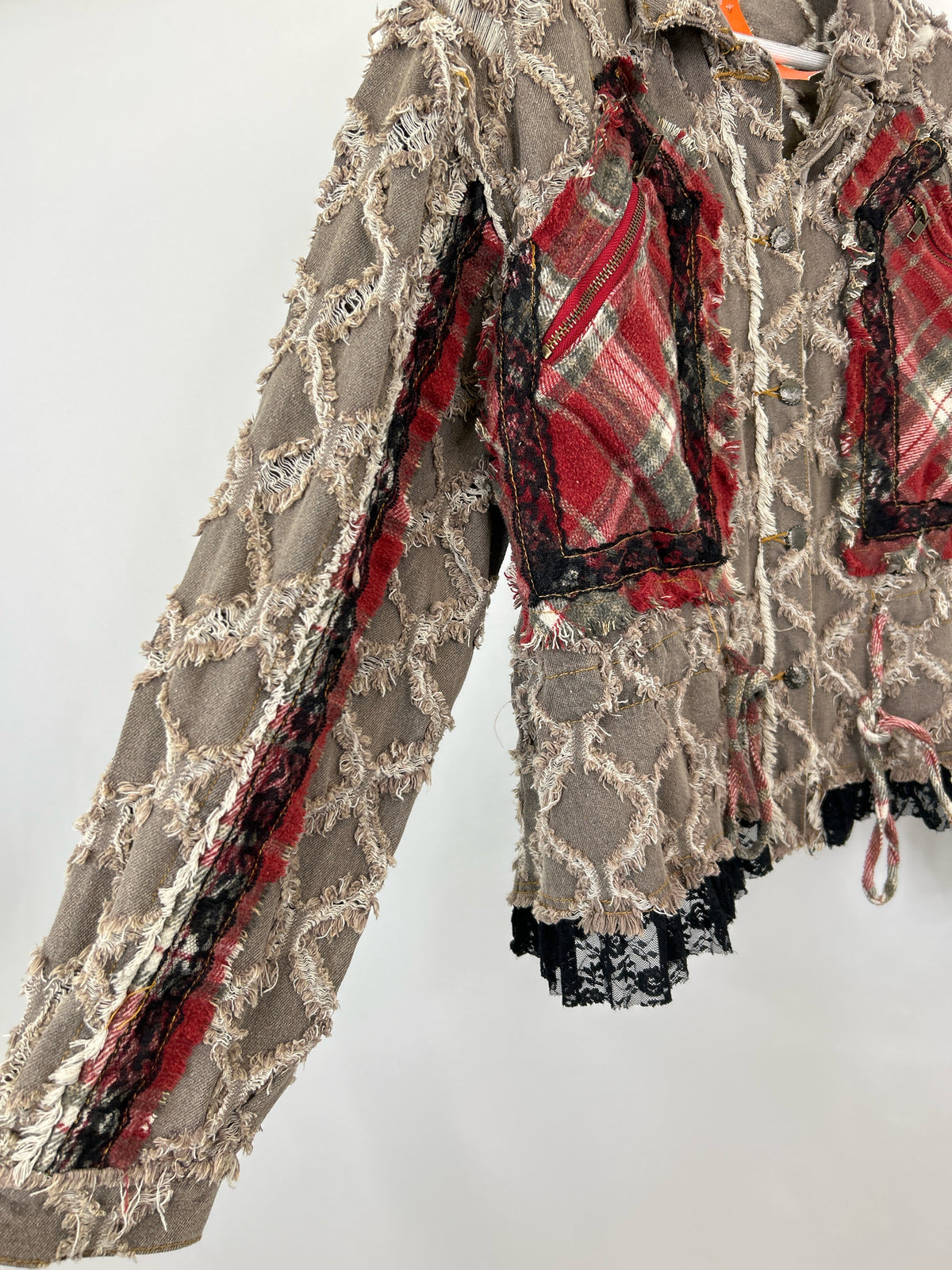 POL Size S Brown and Red Women Jacket