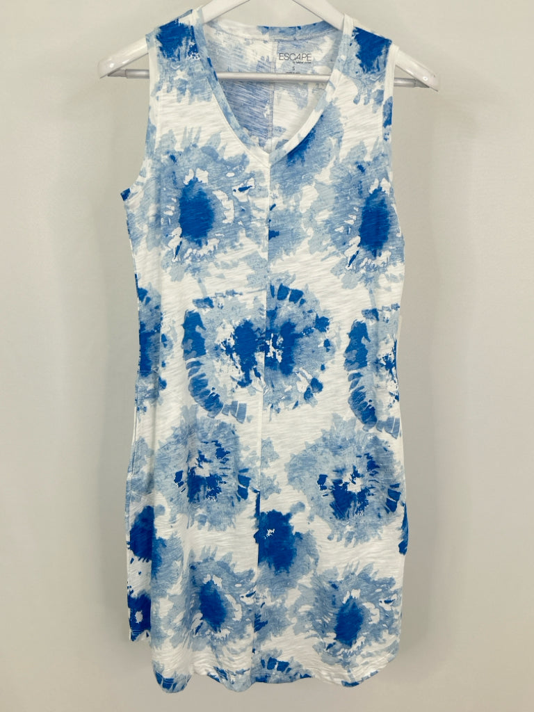 Escape by Habitat Clothes Size S blue and white Dress