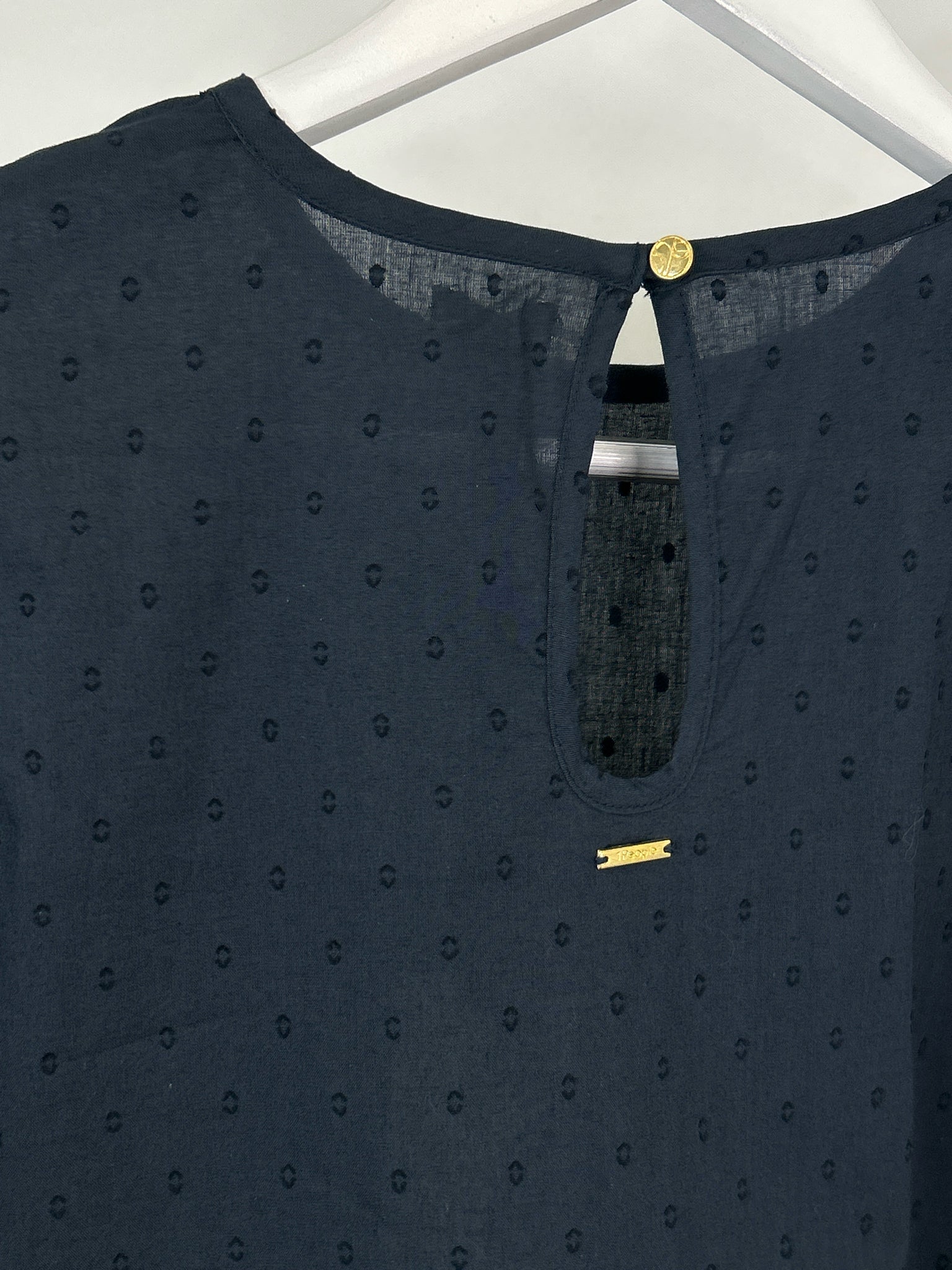 1 People Size S Navy Women Blouse