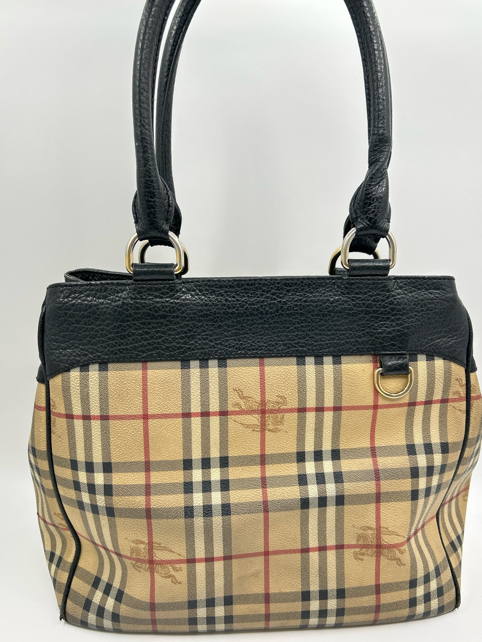 BURBERRY Brown Plaid Women Tote