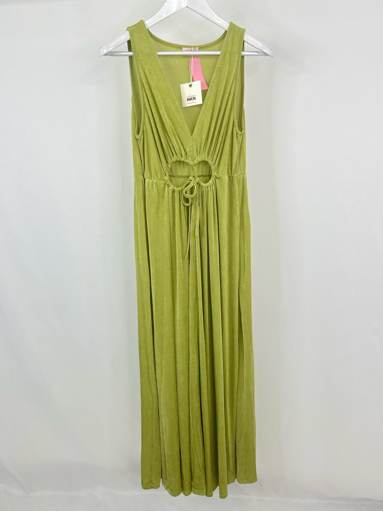 NEKANE NKN Size L Lime Green Women Dress NWT