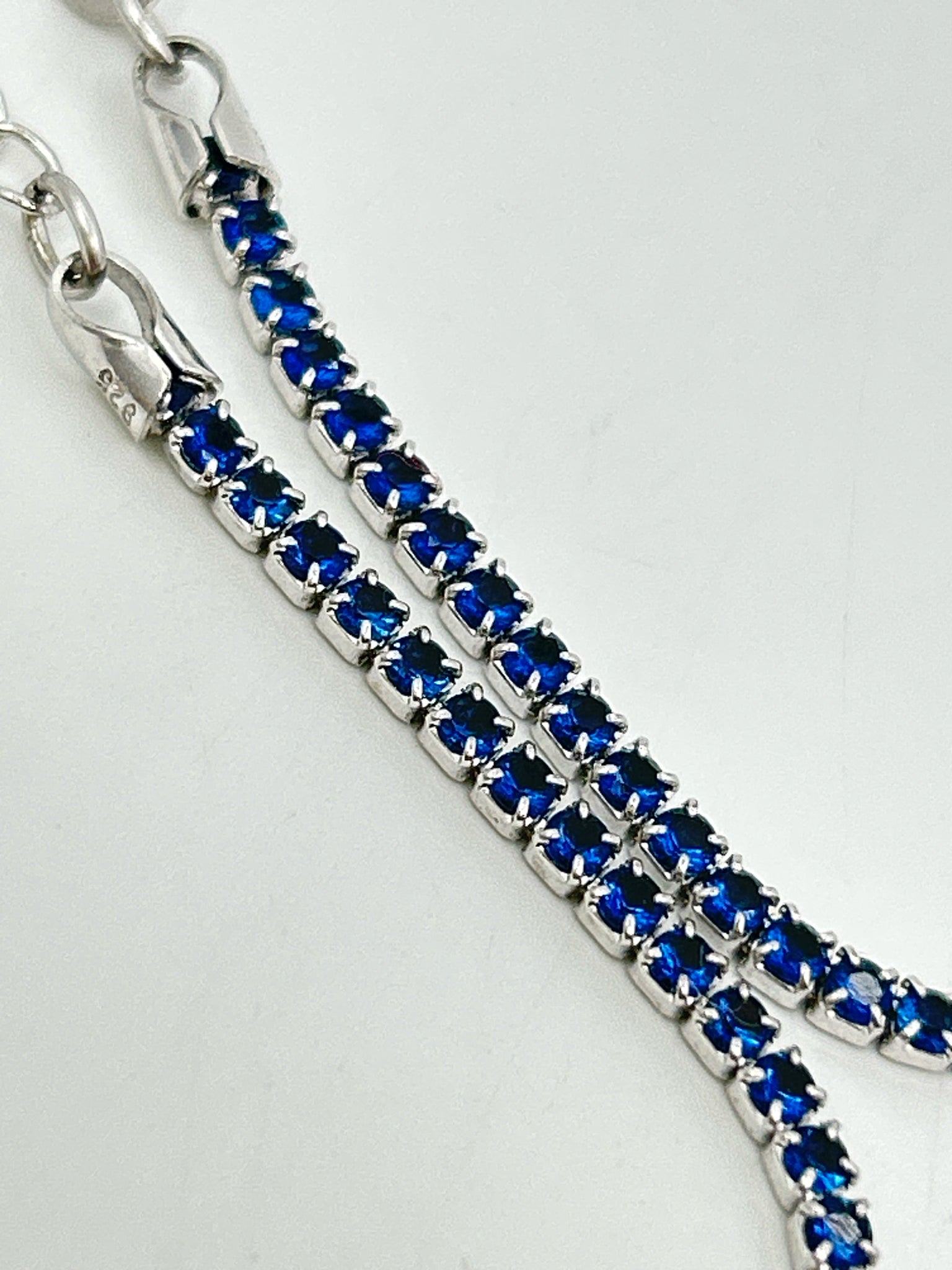 925 SILVER AND BLUE Bracelet