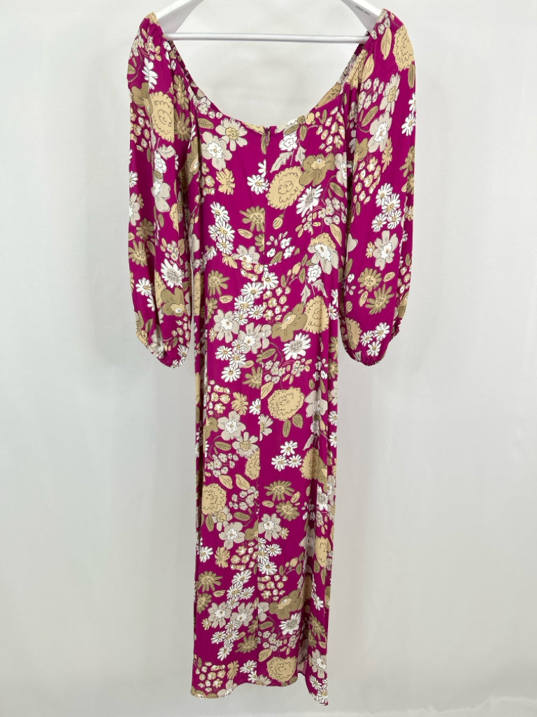 TYLER BOE Size S MAGENTA PRINT Women's Dress