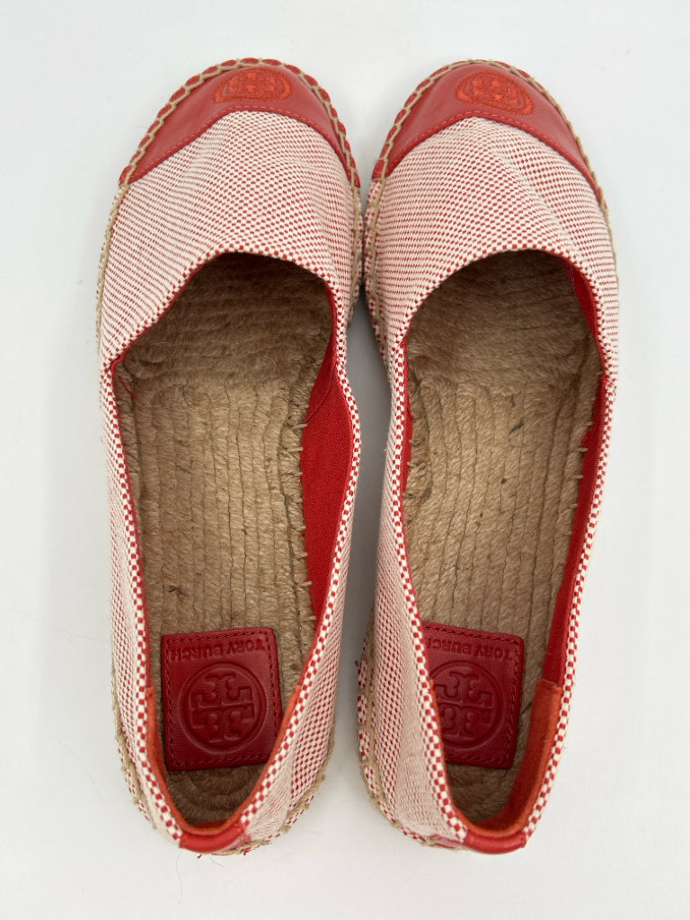 TORY BURCH NIB Women Size 10 Rust Colorblock Flats