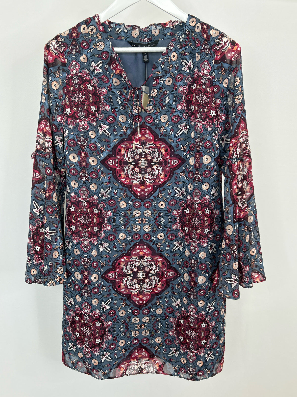 White House Black Market Size M BLUE AND RED Women Dress