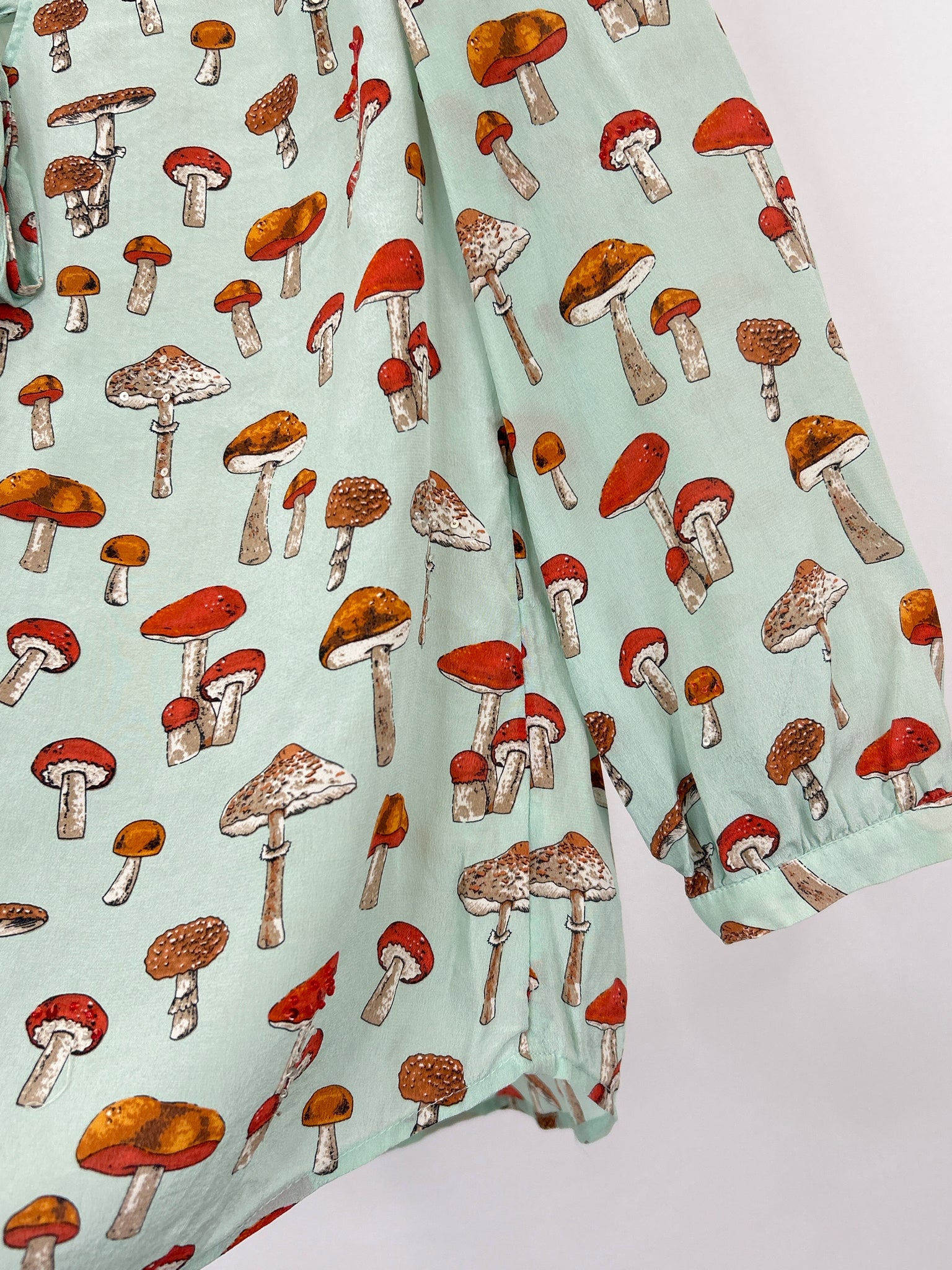 MOULINETTE SOEURS Size 8 Mint Print Women Top