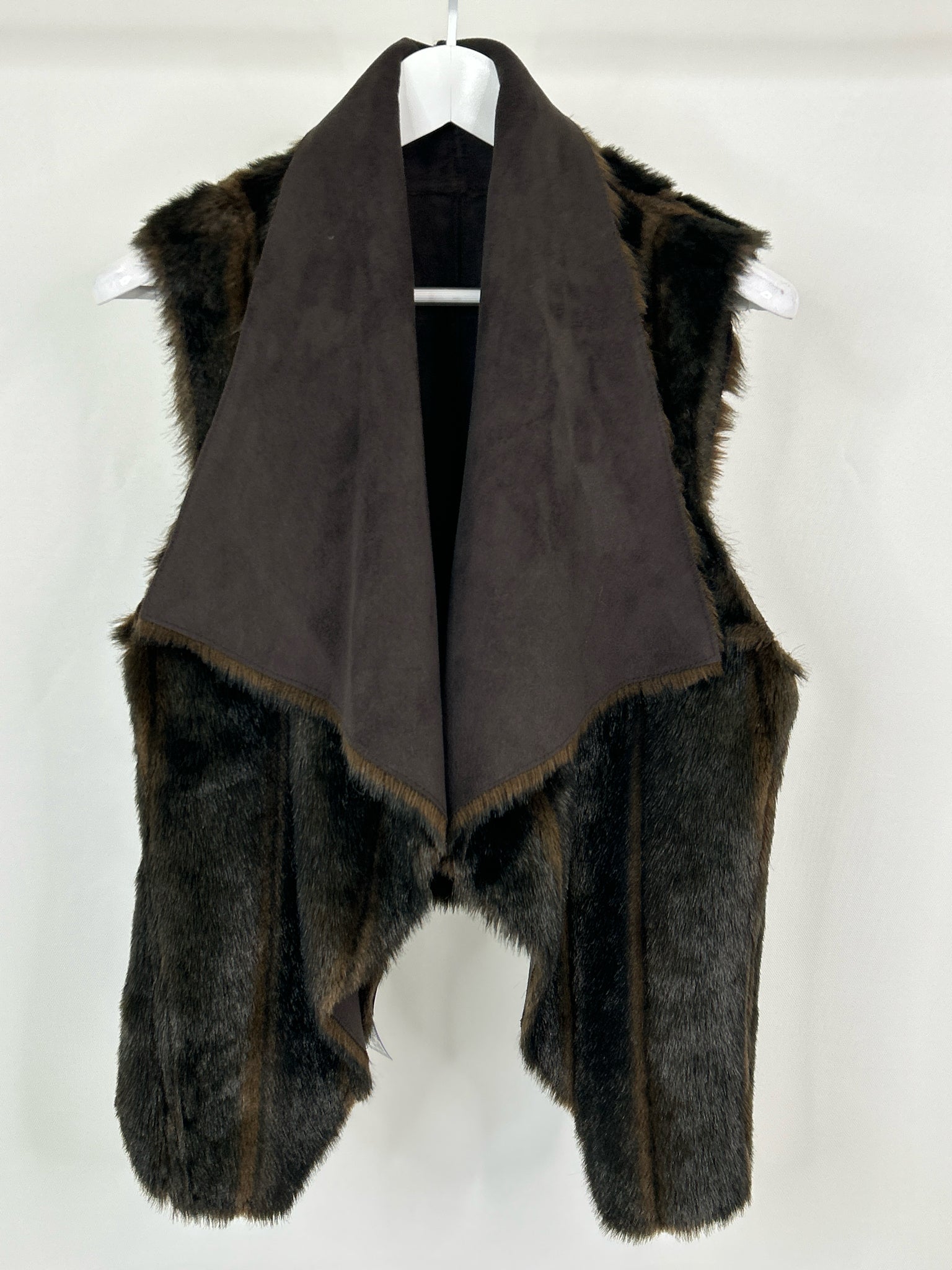 NO BRAND Size One Size DARK BROWN Women Vest