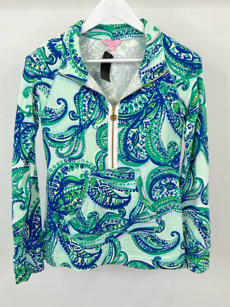 LILLY PULITZER Women Size XS Green and Blue Pullover