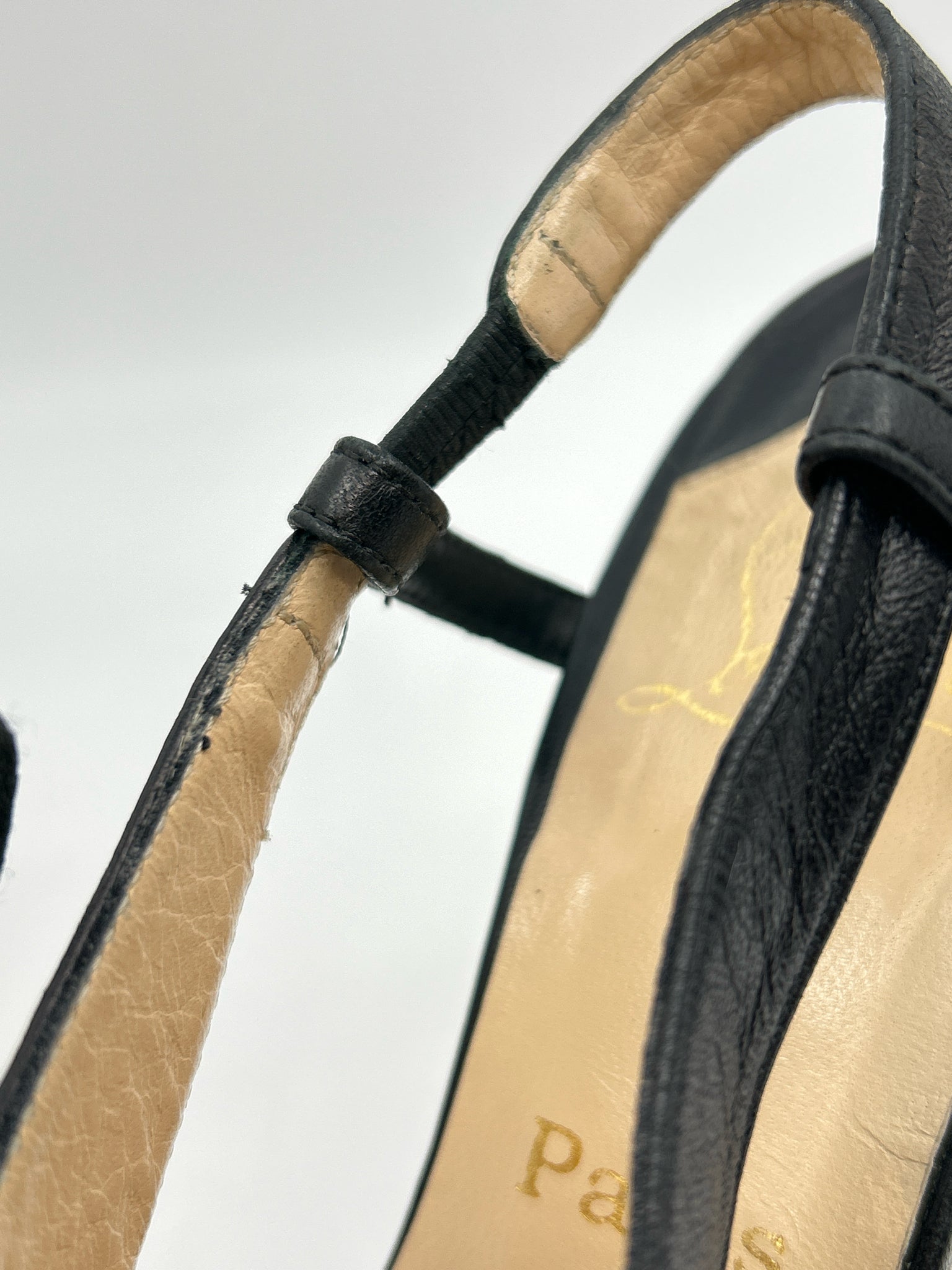 CHRISTIAN LOUBOUTIN Size 38.5 Black Women Sandal