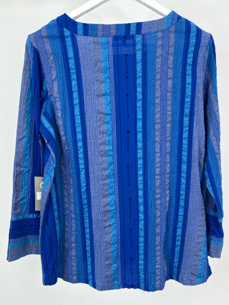 HABITAT Women Size S Blue Striped Tunic