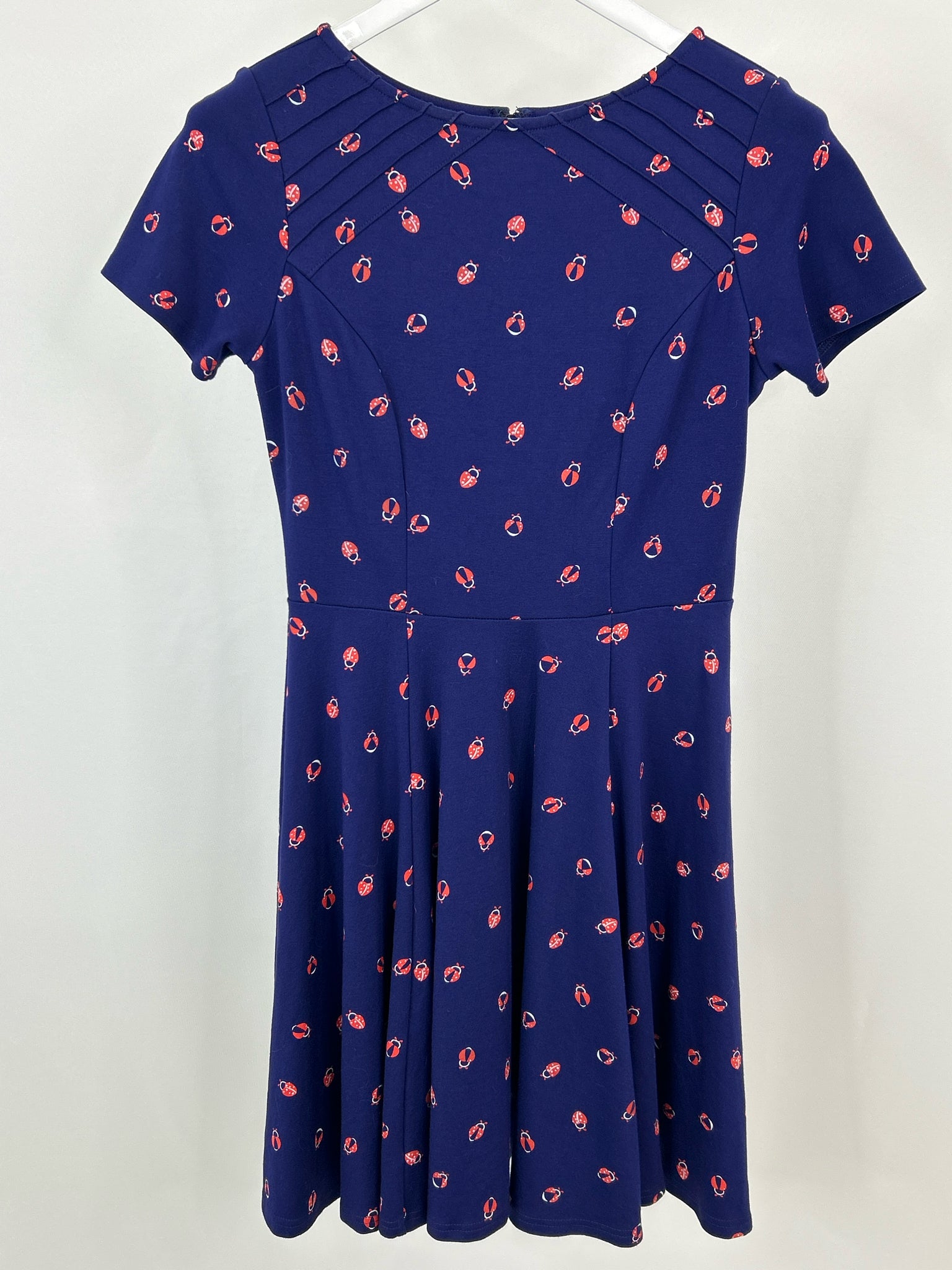 UNIQUE VINTAGE Size 10/12 Blue Print Women's Dress
