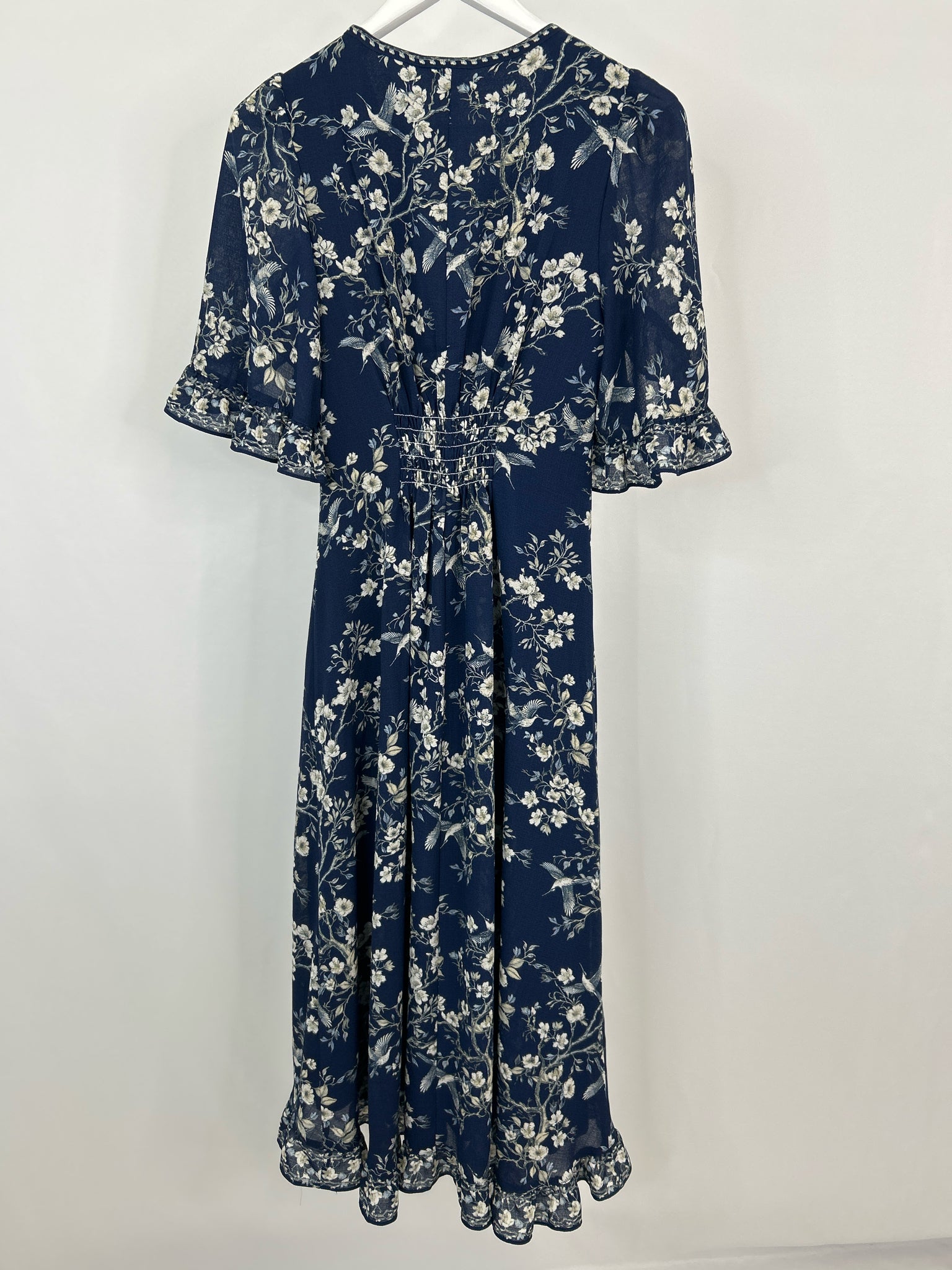 MAX STUDIO Size S NAVY FLORAL Women Dress