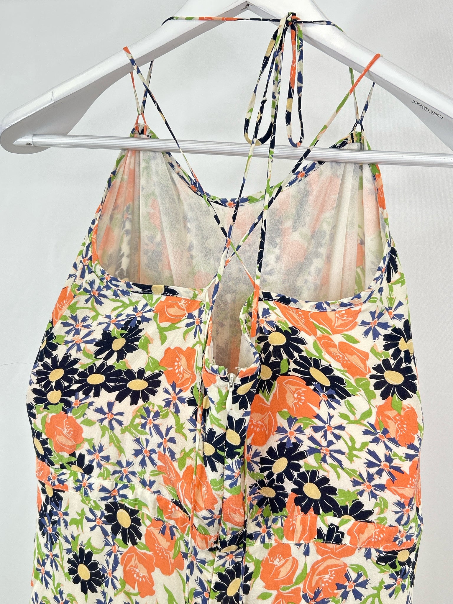 ELEVENSES Size 10 Blue floral Women Jumpsuit