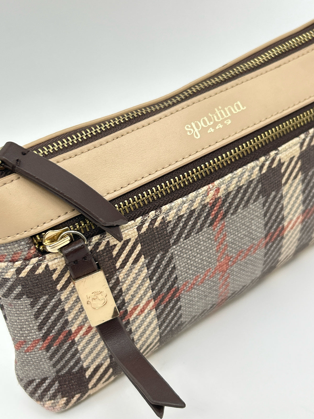 SPARTINA 449 CREAM PLAID Women Purse