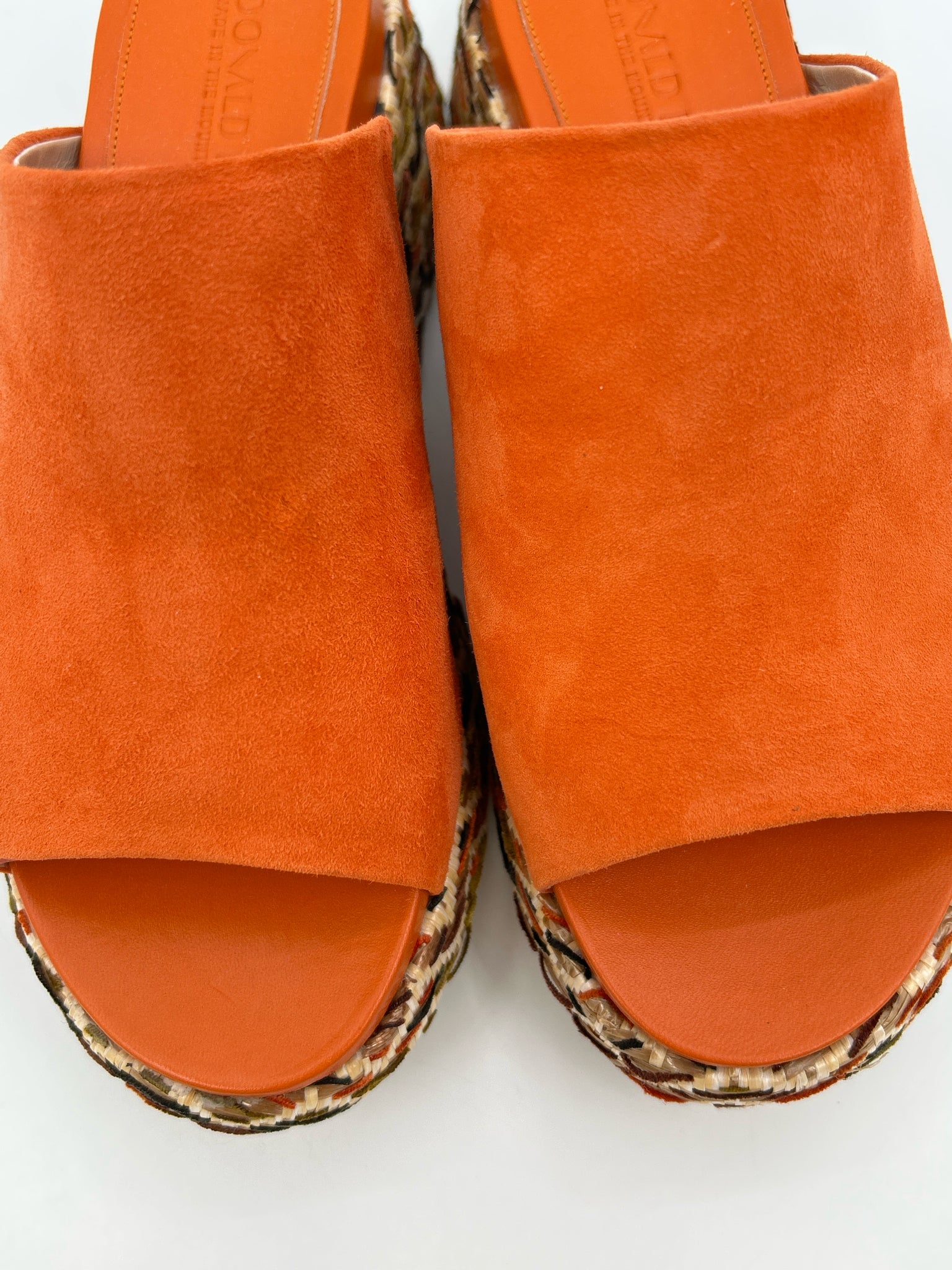 DONALD PLINER Size 7 Orange Women Sandal