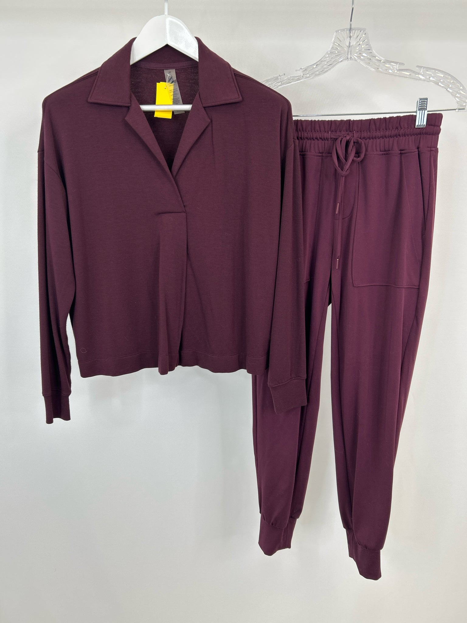 LOU & GREY Size XS Maroon Women 2-Piece w/pants