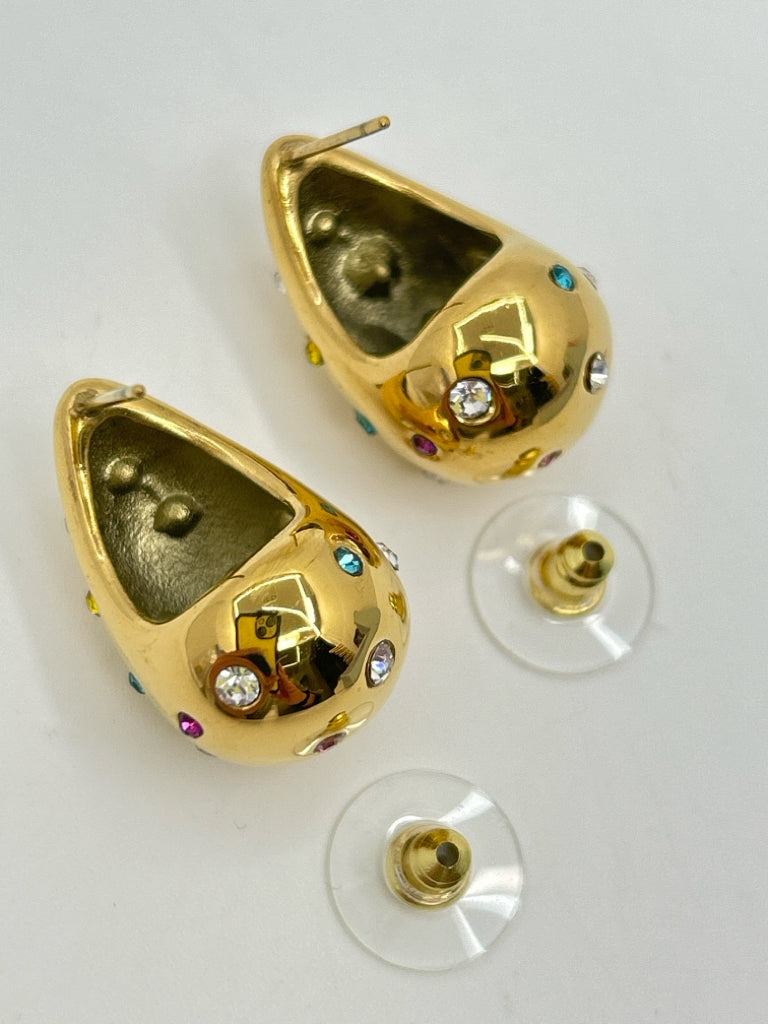 EYE CANDY Women NIB Gold Earrings