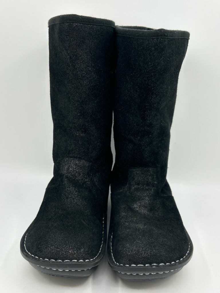 ALEGRIA Women Size 40 Black Metallic Boots