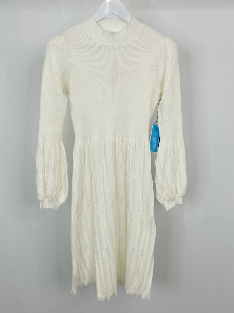 DRAPER JAMES Women Size M Ivory Dress