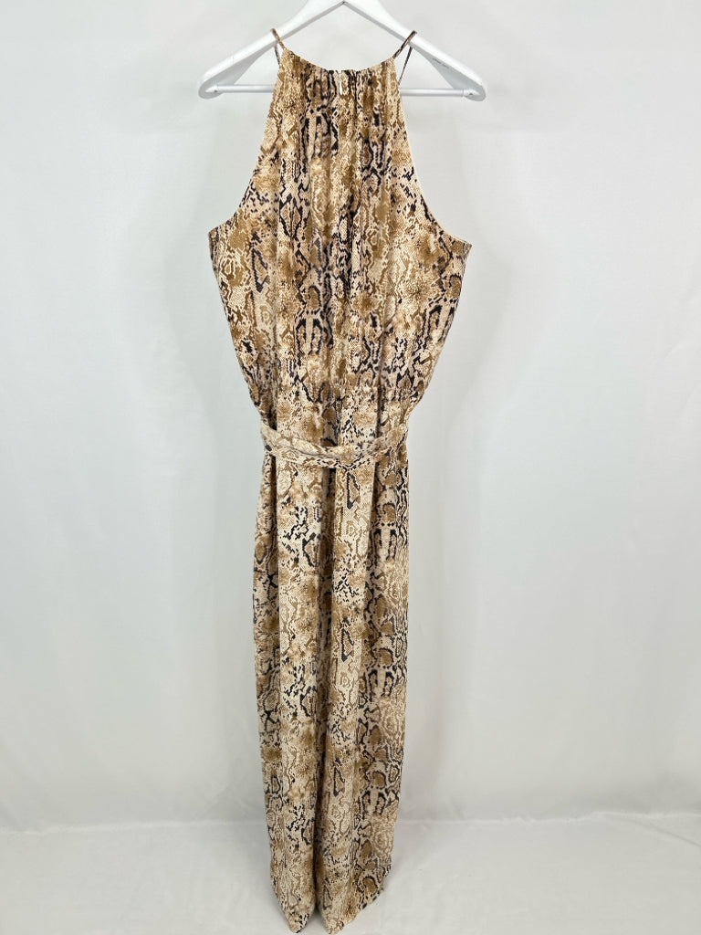 Bar III Size XXL Beige & Black Women's Jumpsuit