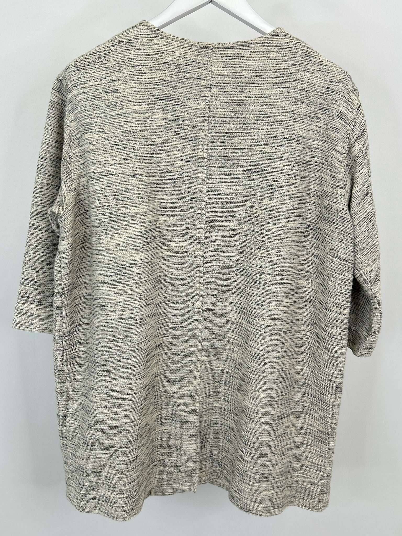 EILEEN FISHER Size XL BEIGE AND BLACK Women Jacket