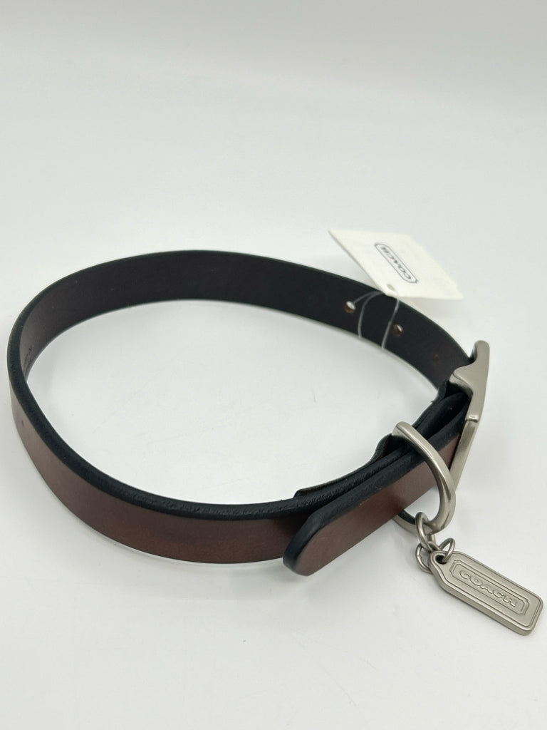 Coach Women Size M Brown Accessories Dog Collar NWT