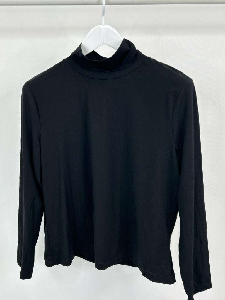 ST JOHN CAVIAR Women Size XL Black Turtleneck