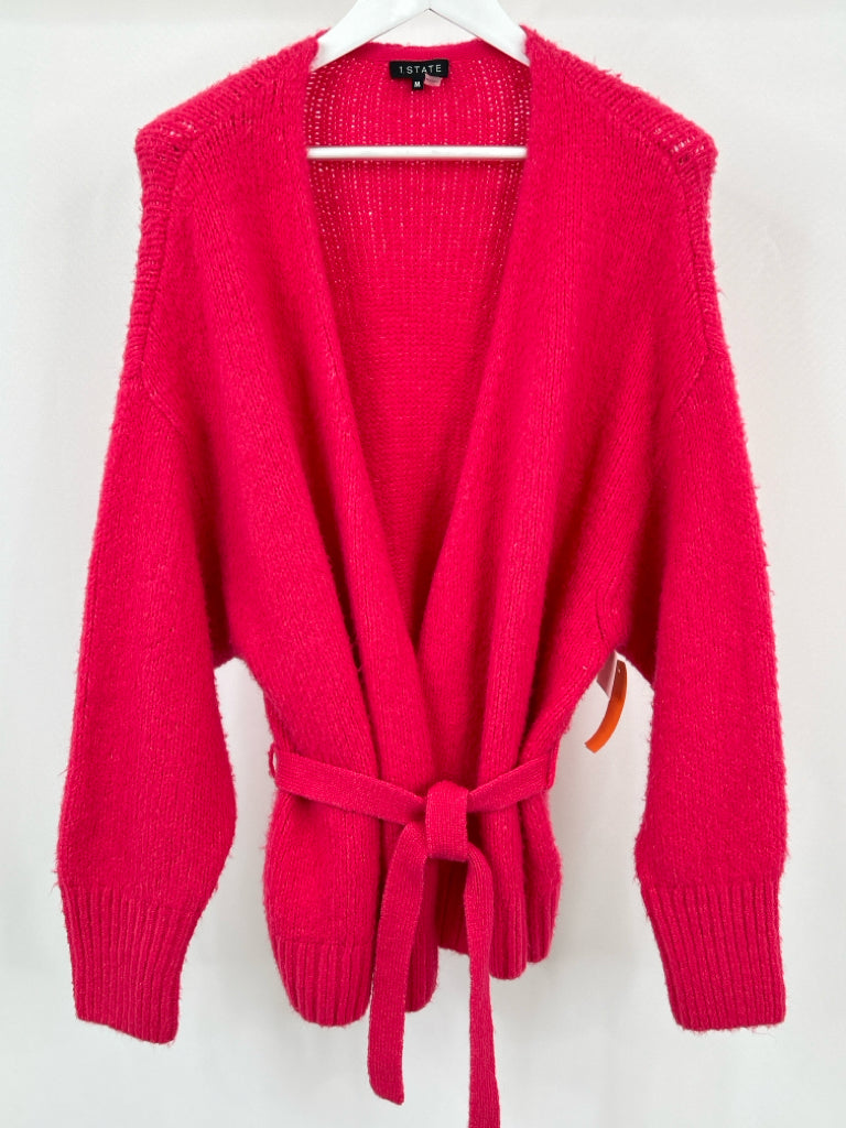 1. STATE Women Size M Hot Pink Cardigan NWT