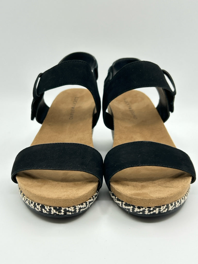 LUCKY BRAND Size 9.5W Black Women's Sandal