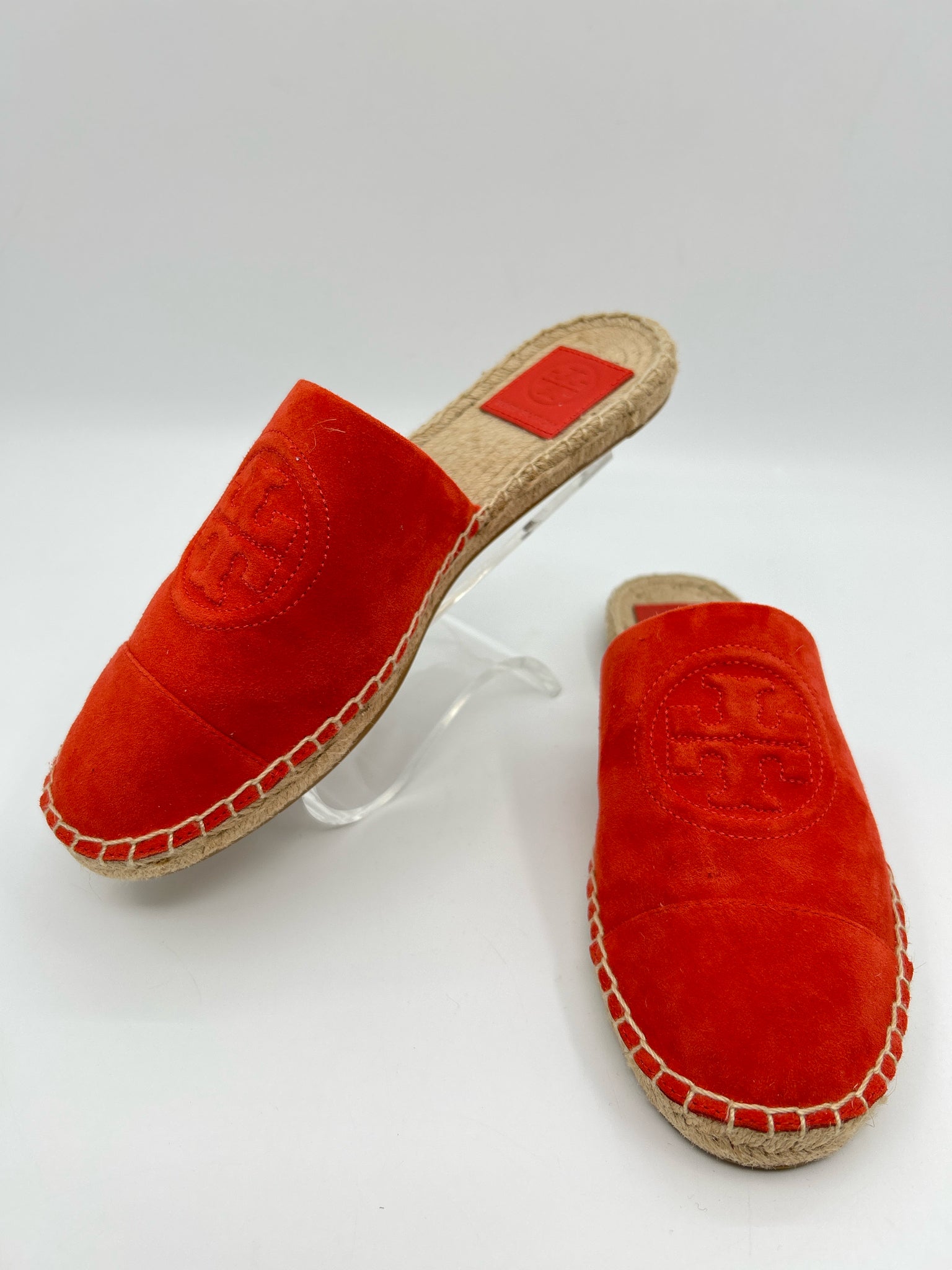 TORY BURCH Size 7.5 Orange Women Flats