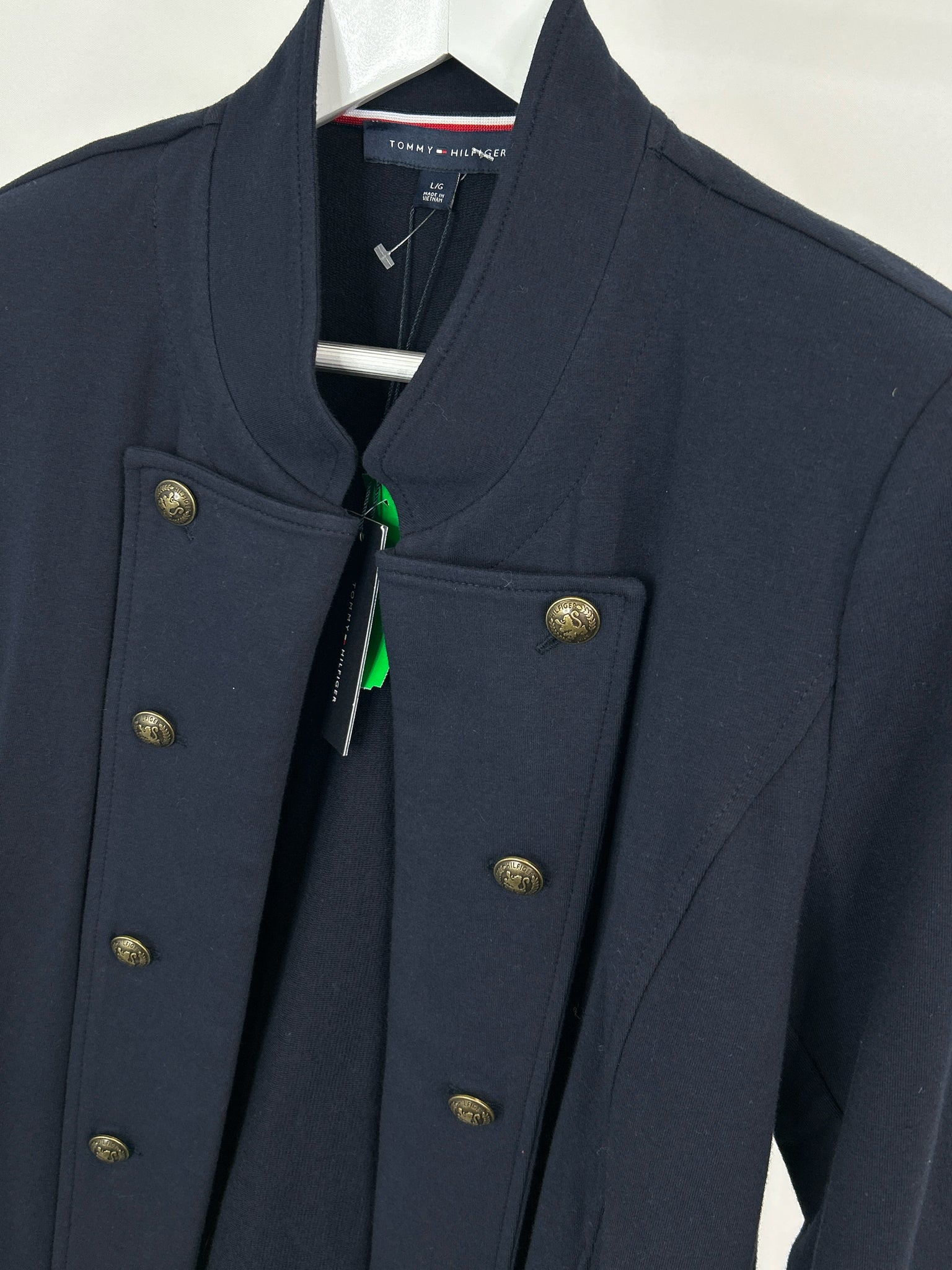 TOMMY HILFIGER Size L Navy Women Jacket