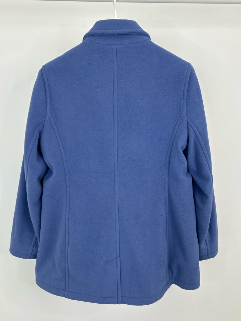 LL BEAN Women Size L Blue Coat