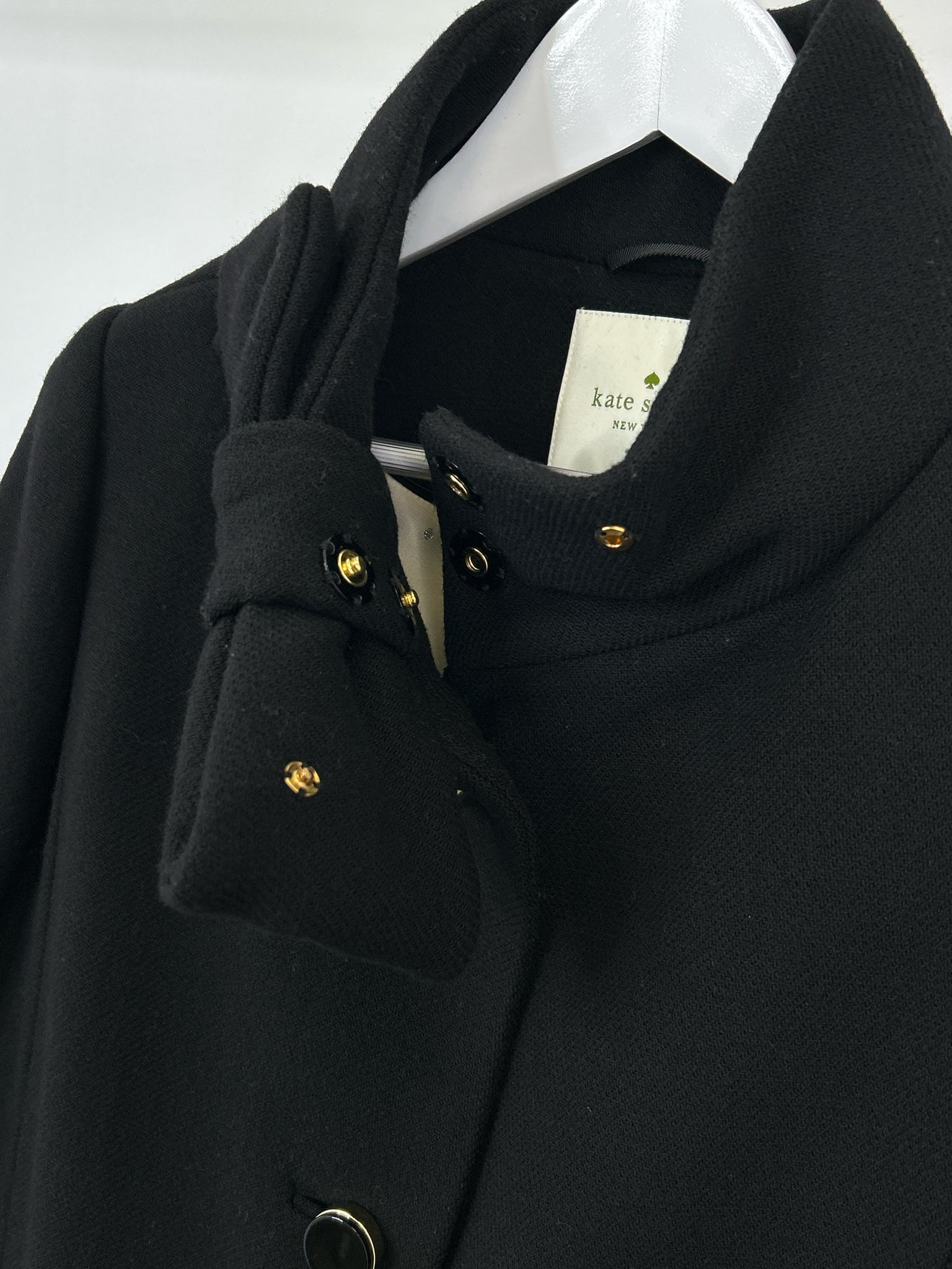 KATE SPADE Size 12 Black Women Coat