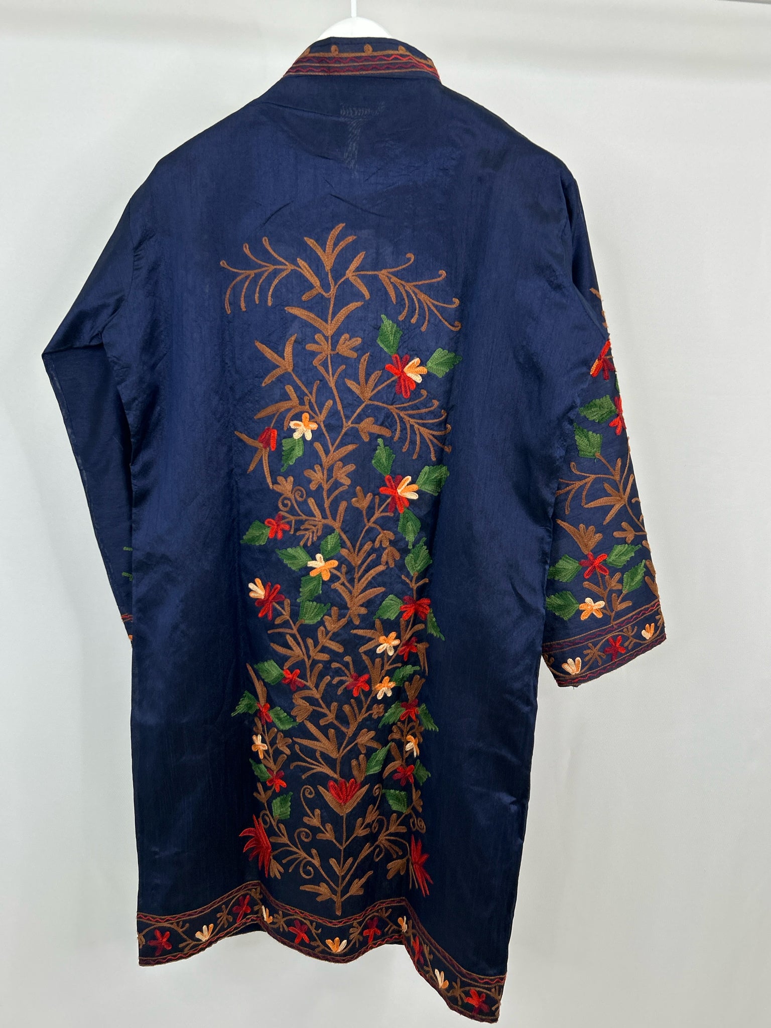 NO BRAND Size M NAVY FLORAL Women Kashmiri Jacket