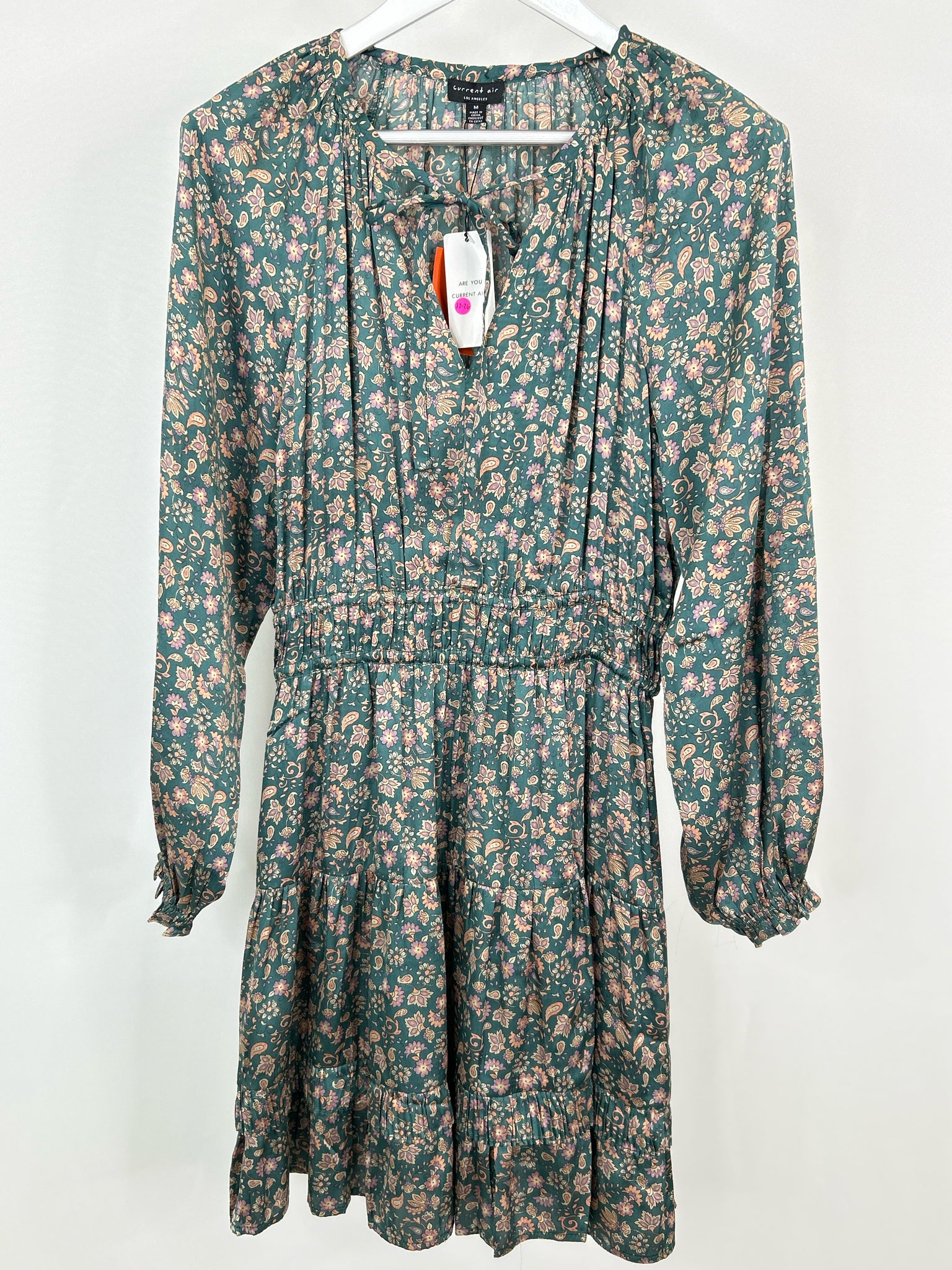 CURRENT Air Size M Green Floral Women Dress CURRENT Air Size M Green Floral Women Dress