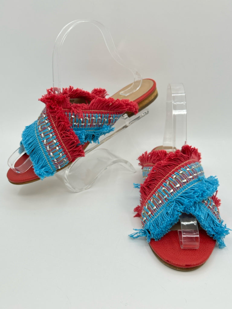 KAANAS Size 8 RED & BLUE Sandal