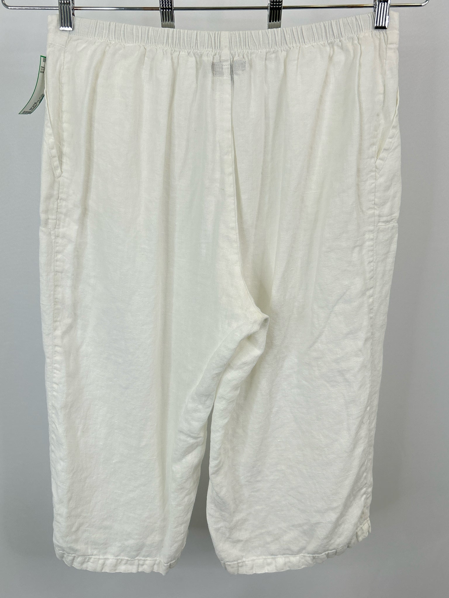 FLAX Size L White Women Pants
