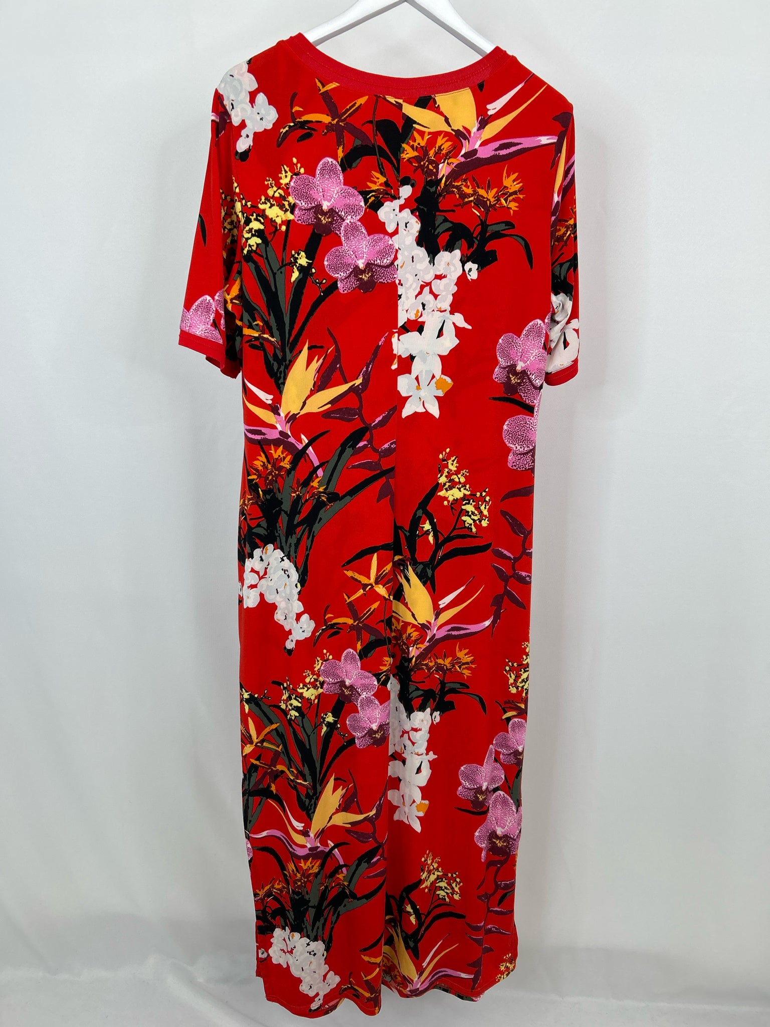 G.I.L.I Size XL RED FLORAL Women Dress