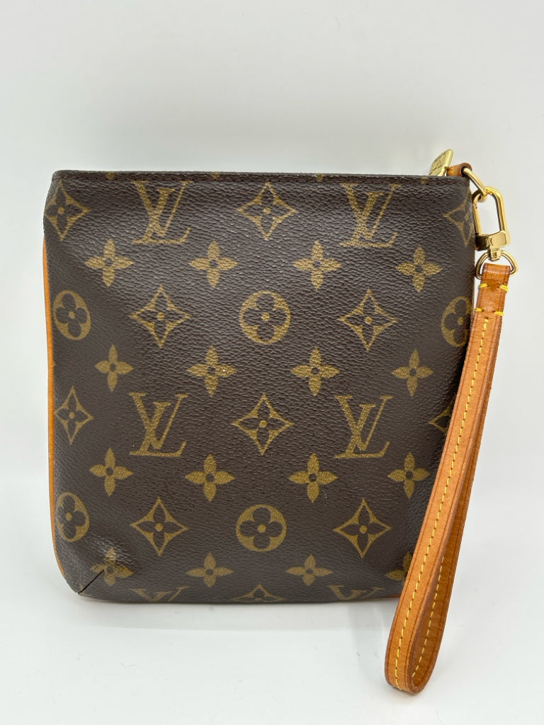 LOUIS VUITTON Brown Print Purse