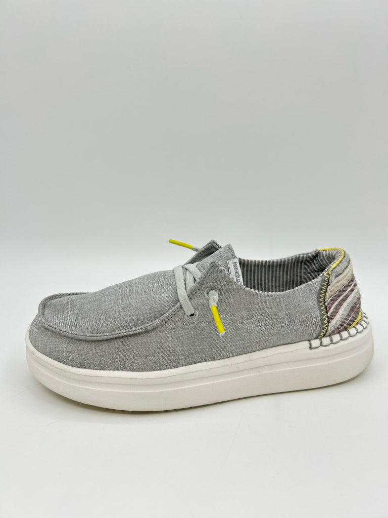 Hey Dude Size 6 light grey Women's Shoes