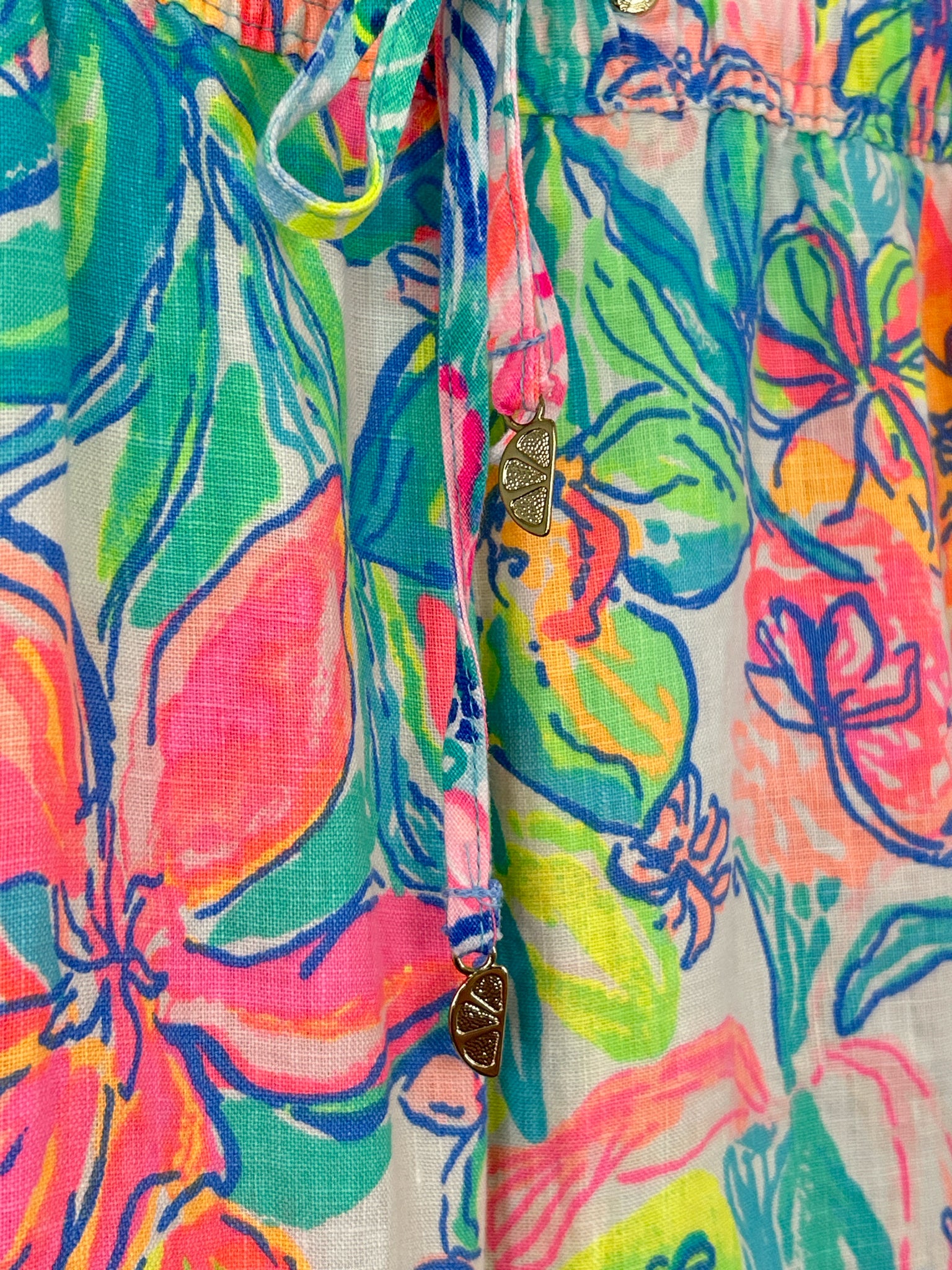 LILLY PULITZER Size XL GREEN AND PINK Women Pants