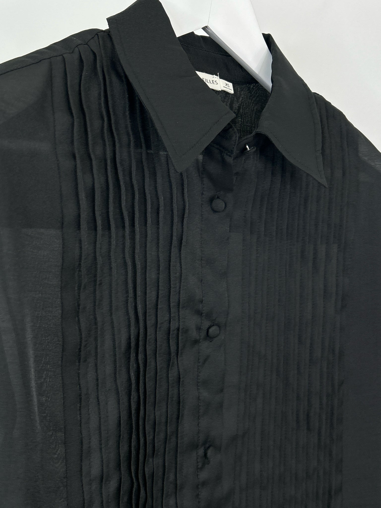 AVEC LES FILLES Size XS Black Women Blouse