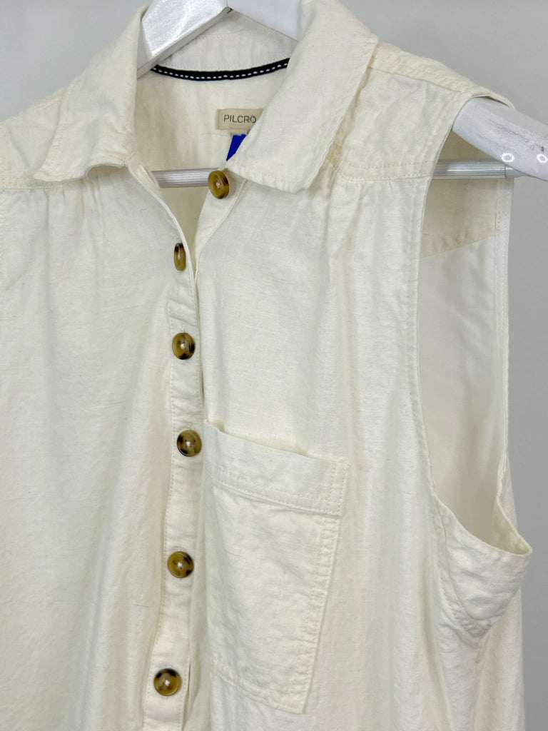 PILCRO Size L Ivory Women's Dress