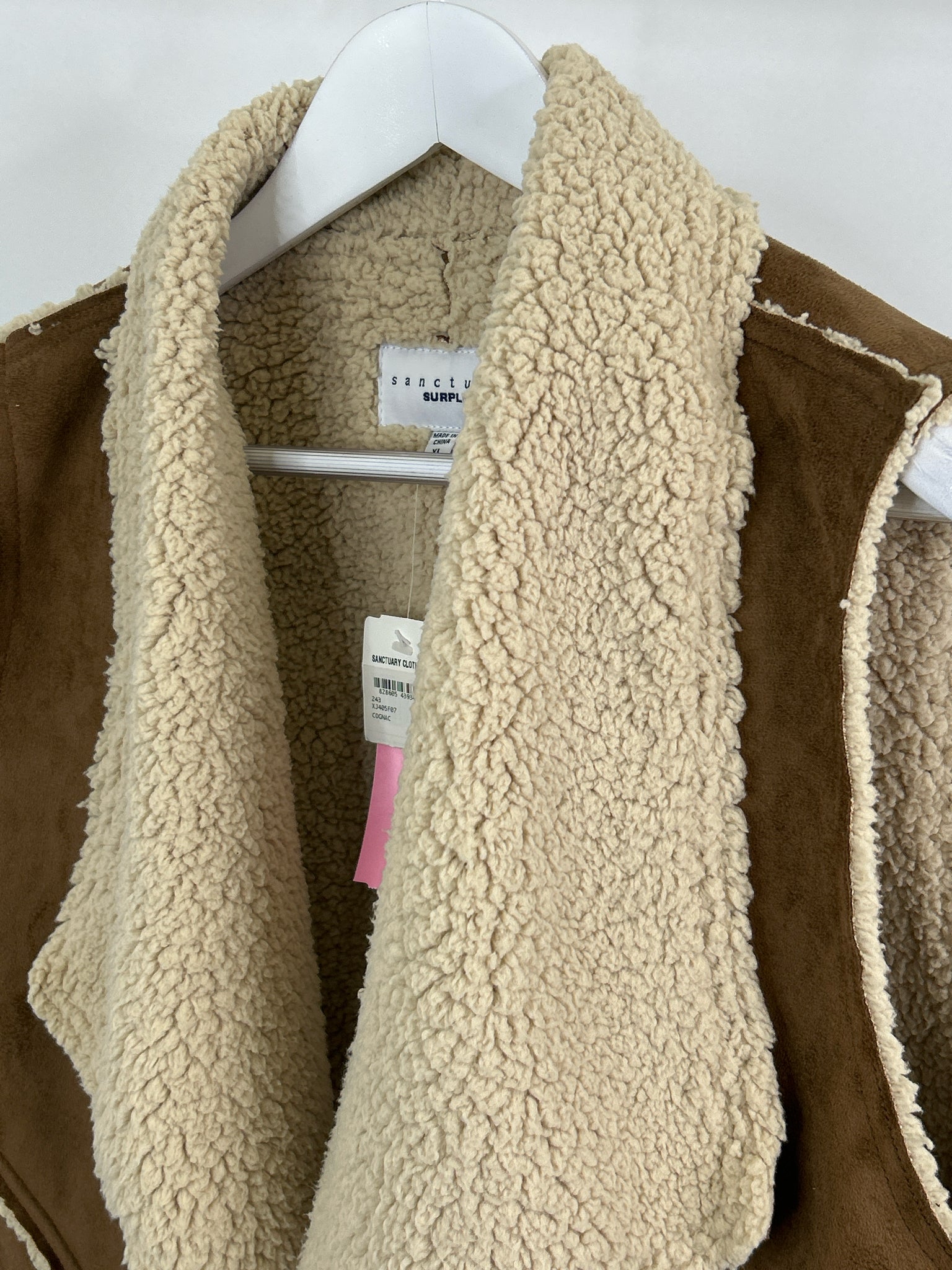 SANCTUARY SURPLUS Size XL Brown Women Vest