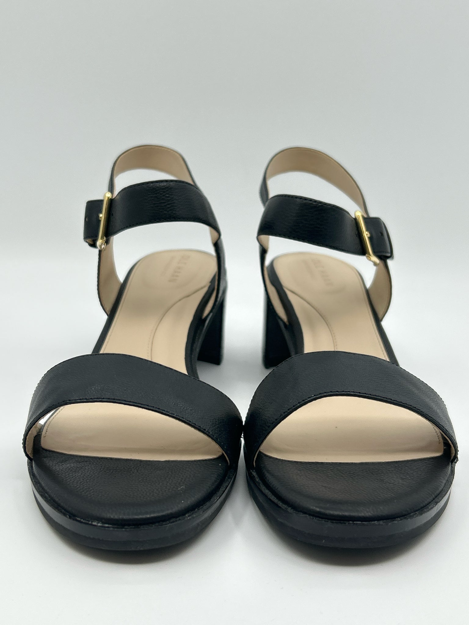 COLE HAAN Size 9.5B Black Women Sandal