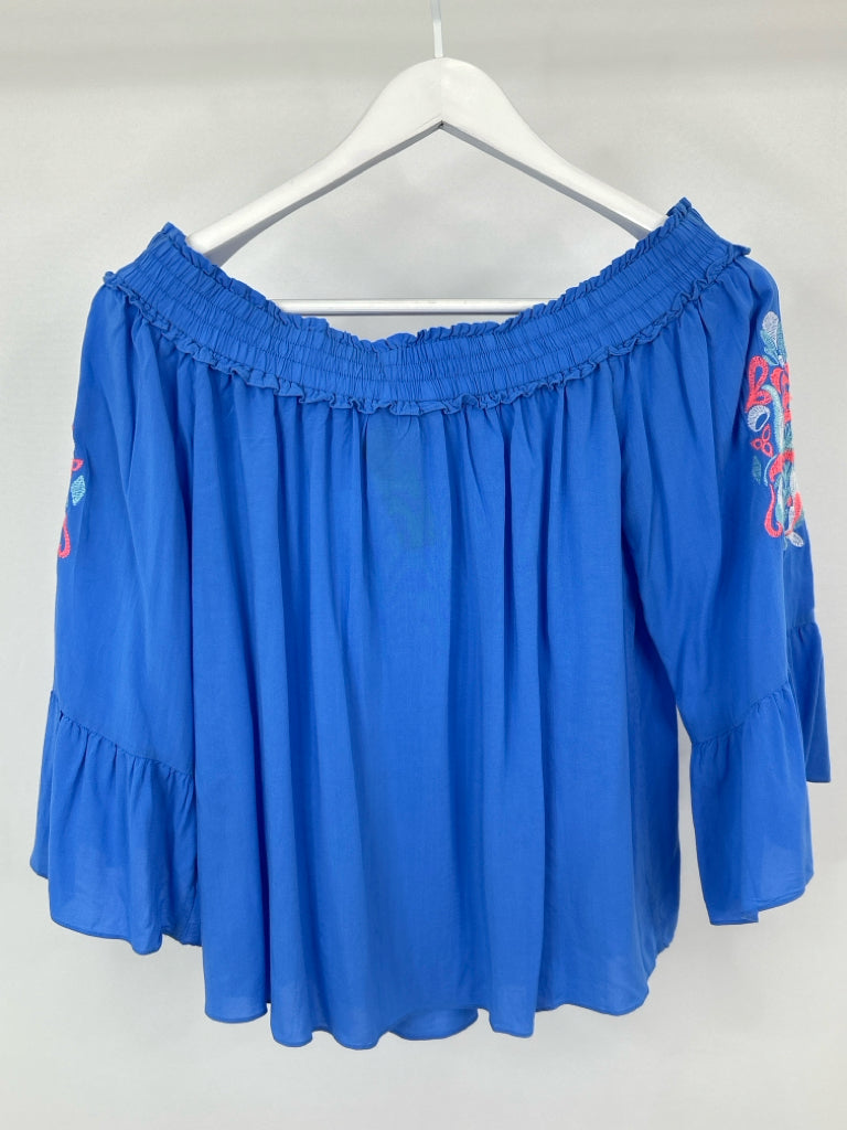 LILLY PULITZER Size M Blue Moira Top