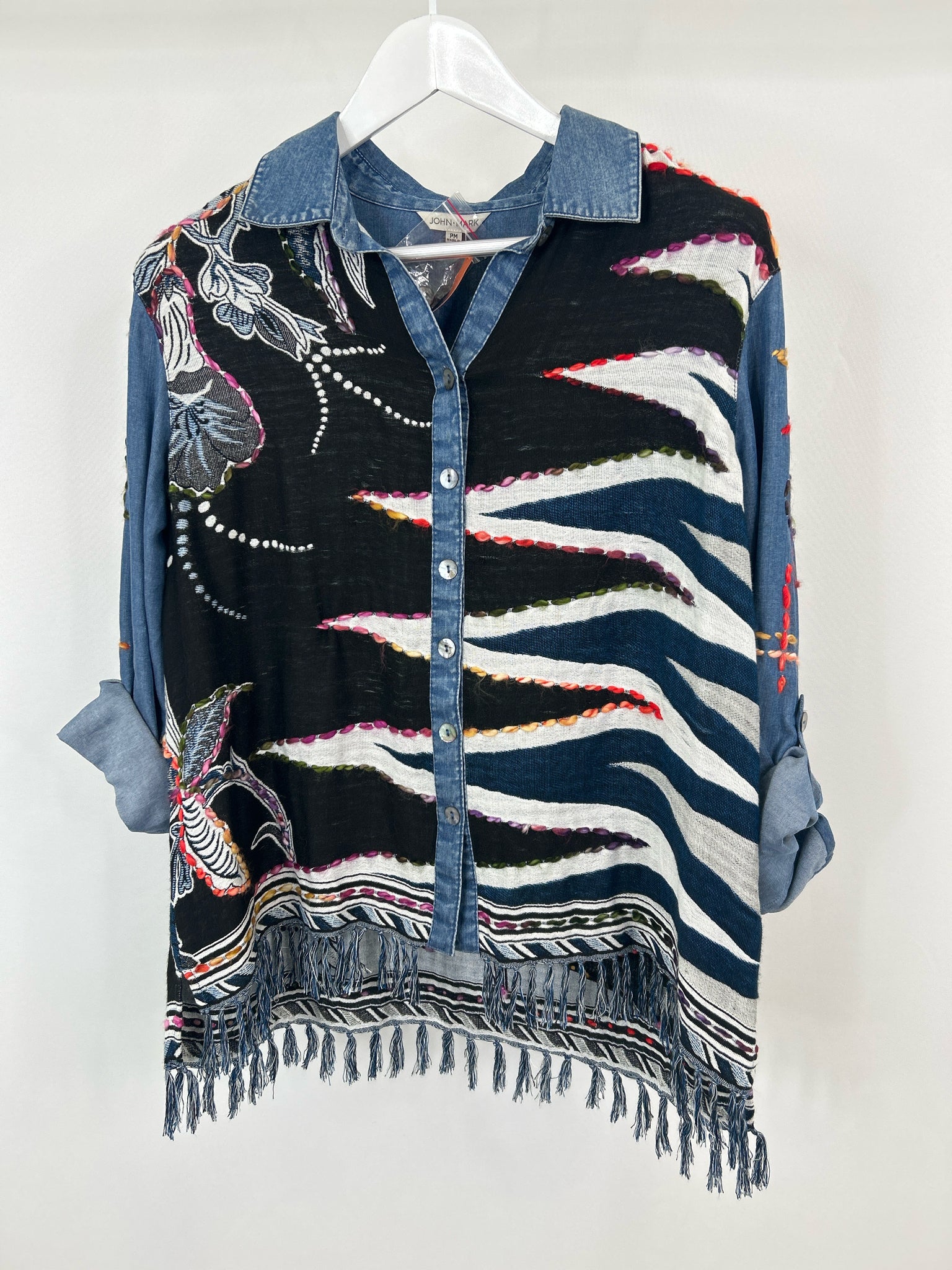 John Mark Size MP BLUE DENIM Women Top