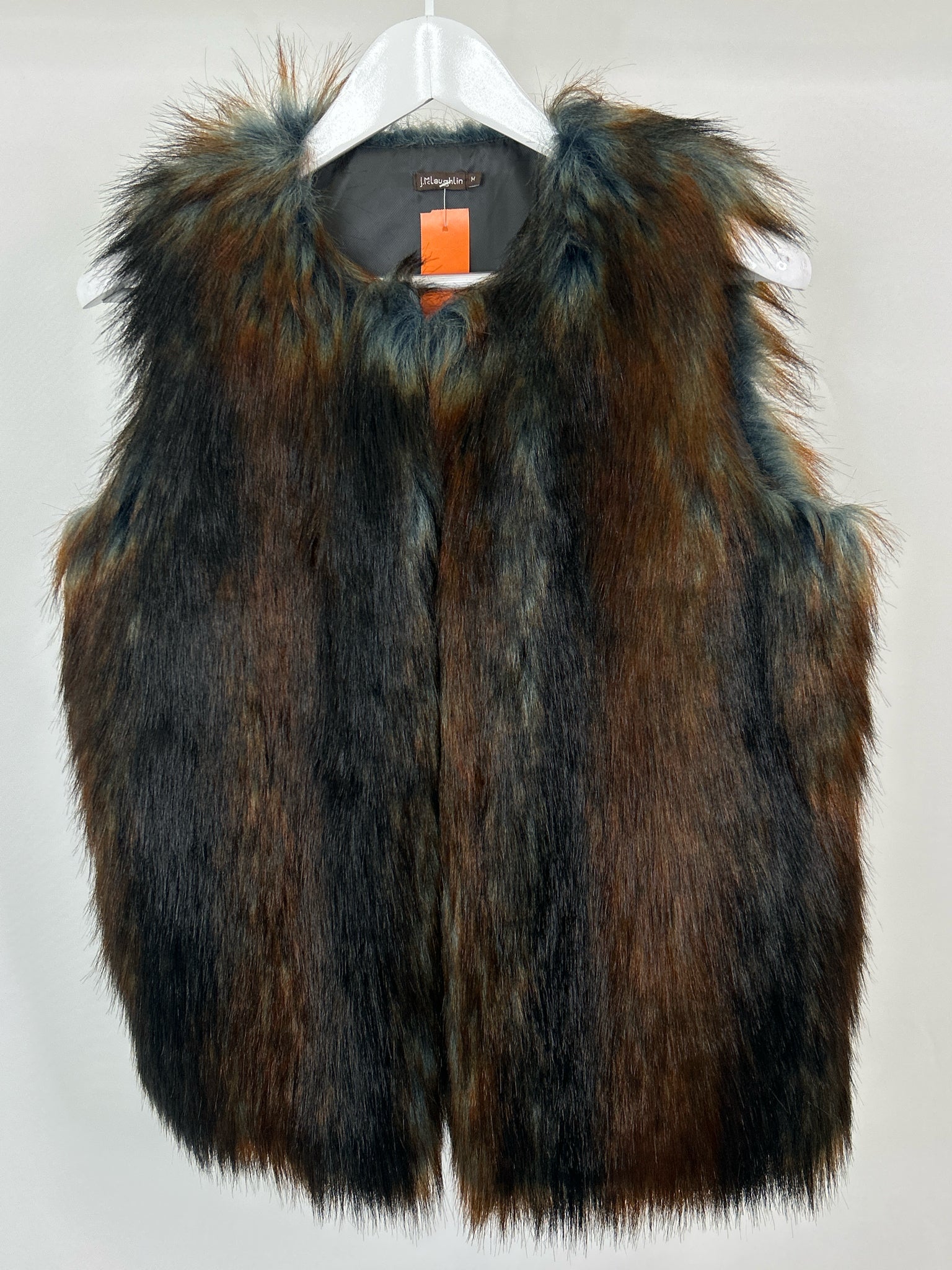 J. McLaughlin Size M black and brown Women Vest